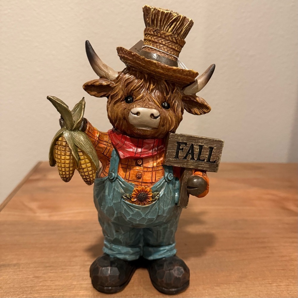 NWT Resin Harvest Highland cow bundle - Picture 2 of 14